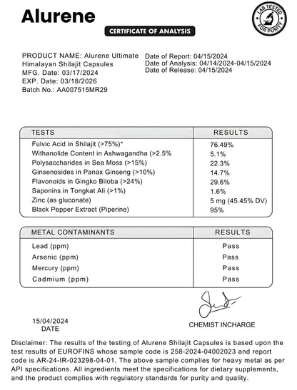 All - In - One Himalayan Capsules - Alurene