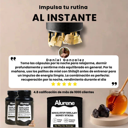 Organic Shilajit Honey Sticks - Alurene